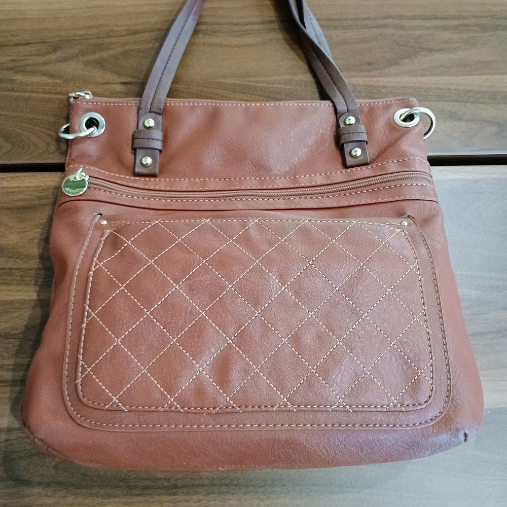 Relic Brown Vegan Leather Hand Bag - Picture 2 of 10